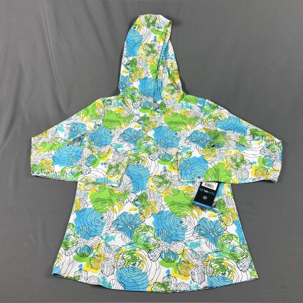 Ibkul Womens Golf Hoodie Pullover Floral Print Medium Multicolor